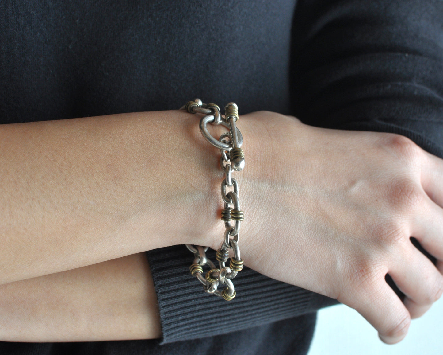 Mexican Vintage Jewelry Bracelet Silver 925 "7"