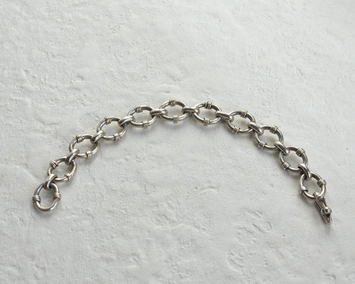Mexican Vintage Jewelry Bracelet Silver 925 "16"