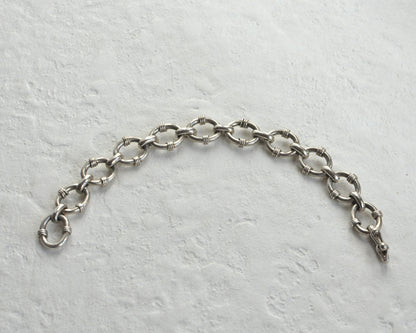 Mexican Vintage Jewelry Bracelet Silver 925 "16"