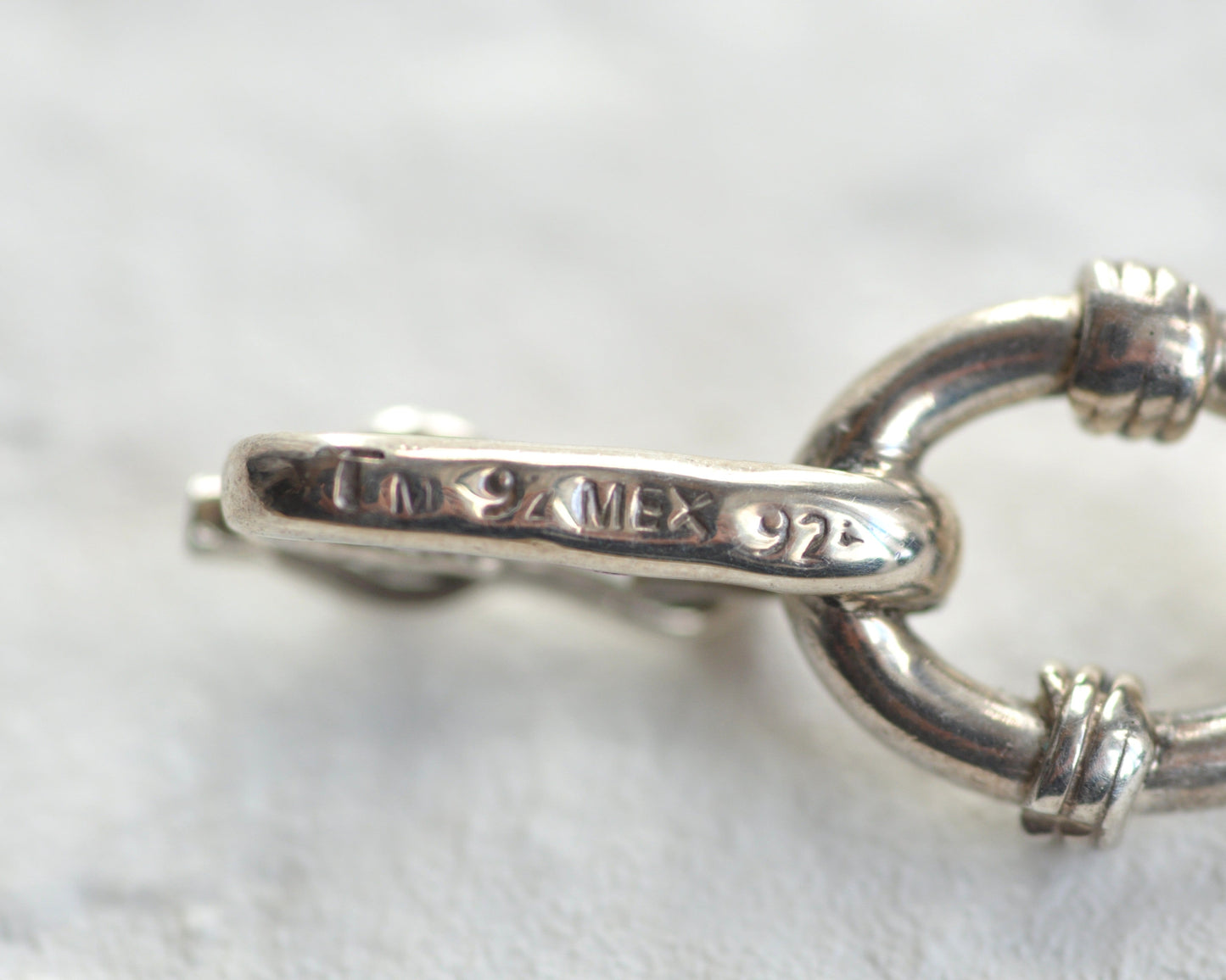 Mexican Vintage Jewelry Bracelet Silver 925 "16"