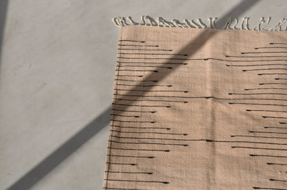 Zapotec rug (143 x 77cm, beige)